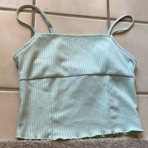 forever 21 sea foam green crop top